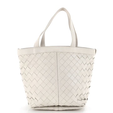 Flip Flap Tote Intrecciato Leather Small