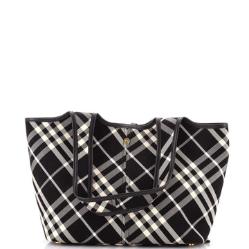 East-West Tote Vintage Check Canvas Small