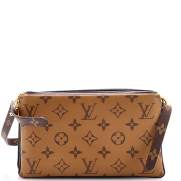 LV3 Pouch Bag Monogram Canvas, Reverse Monogram Canvas and Monogram Ink Embossed Lambskin
