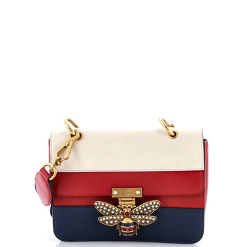 Queen Margaret Flap Bag Colorblock Leather Medium