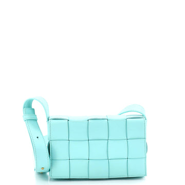 Cassette Crossbody Bag Maxi Intrecciato Leather Small