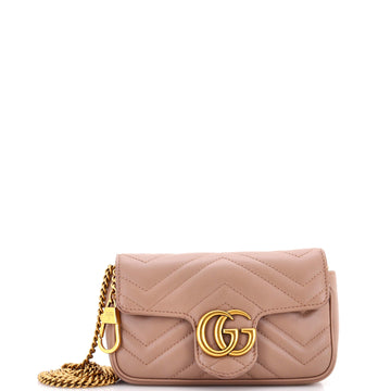 GG Marmont Flap Bag Matelasse Leather Super Mini