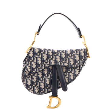 Saddle Handbag Oblique Canvas Mini