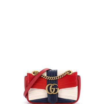 GG Marmont Flap Bag Matelasse Leather Small