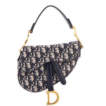 Saddle Handbag Oblique Canvas Mini