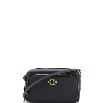Caro Double Pouch Crossbody Bag Leather