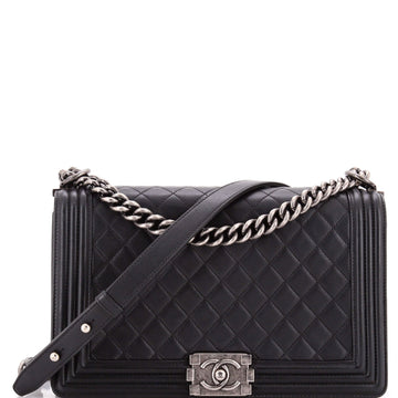 Boy Flap Bag Quilted Lambskin New Medium
