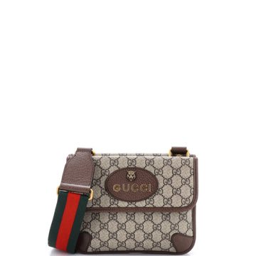 Neo Vintage Flap Messenger GG Coated Canvas Small