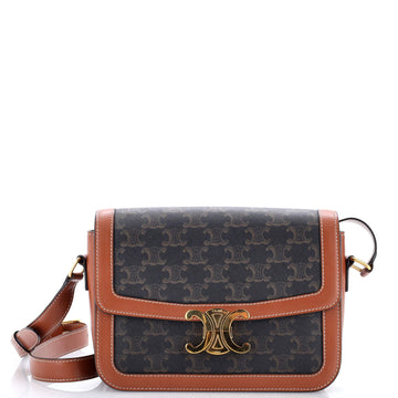 Triomphe Shoulder Bag Triomphe Coated Canvas Medium