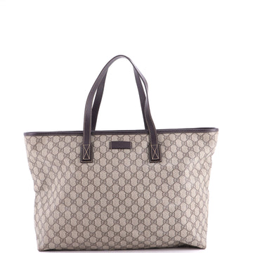 Plus Tote GG Coated Canvas with Leather Large