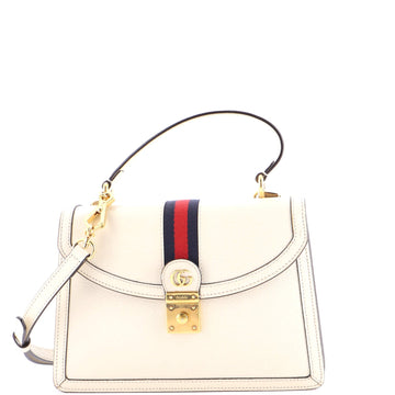Ophidia Flap Top Handle Bag Leather Small