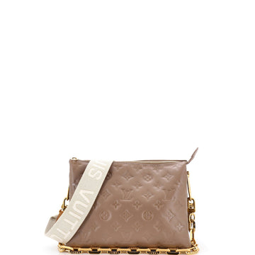 Coussin Bag Monogram Embossed Lambskin PM