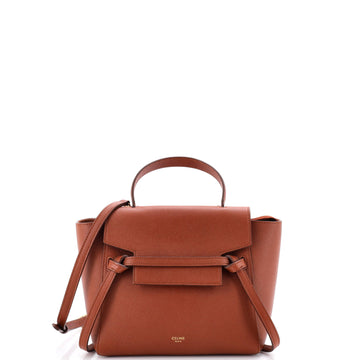 Belt Bag Textured Leather Nano