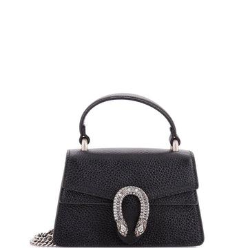 Dionysus Top Handle Bag Leather with Crystals Mini