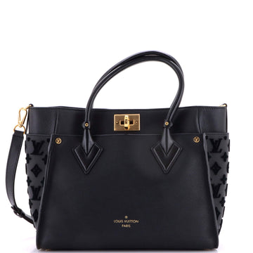 On My Side Tote Monogram Tuffetage Leather MM