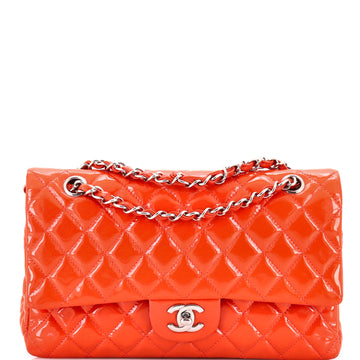 Classic Double Flap Bag Quilted Patent Medium