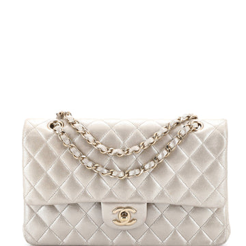 Classic Double Flap Bag Quilted Metallic Lambskin Medium