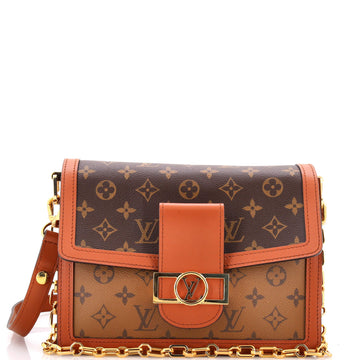 Dauphine Shoulder Bag Reverse Monogram Canvas MM