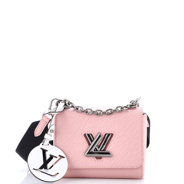 Sporty Twist Handbag Epi Leather with Logo Jacquard Strap PM