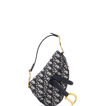 Saddle Handbag Oblique Canvas Mini