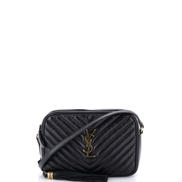Lou Camera Bag Matelasse Chevron Leather Small