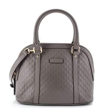 Convertible Dome Satchel Microguccissima Leather Mini