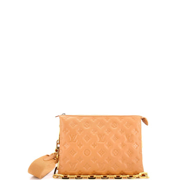 Coussin Bag Monogram Embossed Lambskin PM