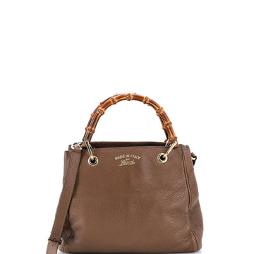 Bamboo Shopper Tote Leather Small