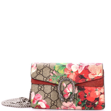 Dionysus Bag Blooms Print GG Coated Canvas Super Mini