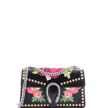 Dionysus Bag Embroidered Studded Leather Small