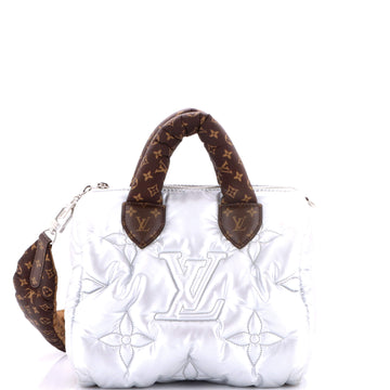 Speedy Bandouliere Bag Monogram Quilted Econyl Nylon 25