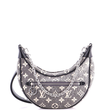 Loop Handbag Monogram Jacquard Denim