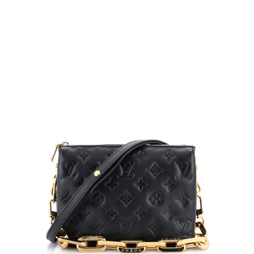 Coussin Bag Monogram Embossed Lambskin BB