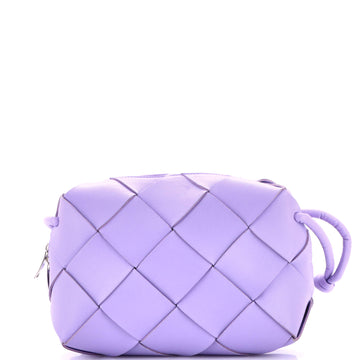 Cassette Camera Crossbody Bag Maxi Intrecciato Leather Small