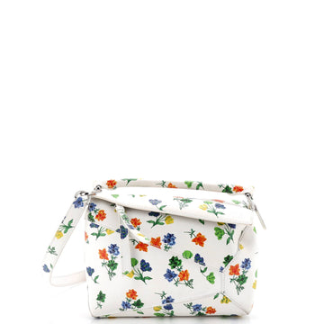 Puzzle Edge Bag Printed Leather Small