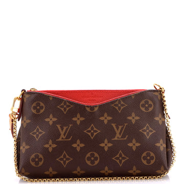 Pallas Clutch Monogram Canvas with Leather