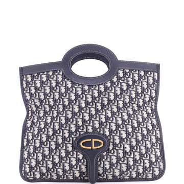 Fold Over Clutch Oblique Canvas