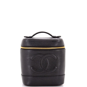 Vintage Timeless Cosmetic Case Caviar Tall