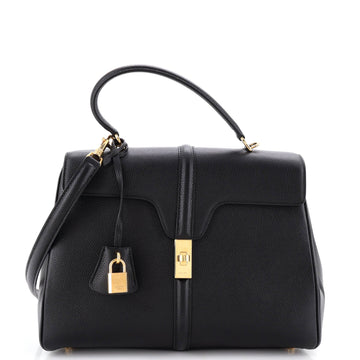 16 Top Handle Bag Grained Calfskin Medium