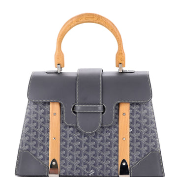 Saigon Top Handle Bag Coated Canvas with Leather MM