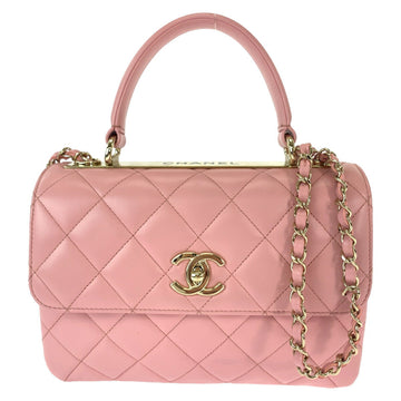 Top Quality Chanel Leather Matelasse Turn Lock Logo Handbag
