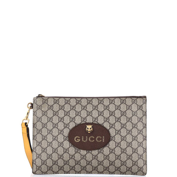 Neo Vintage Wristlet Pouch GG Coated Canvas
