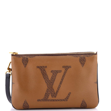 Double Zip Pochette Reverse Monogram Giant