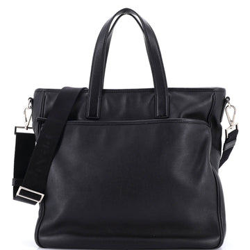 Convertible Front Pocket Briefcase Tote Leather Medium