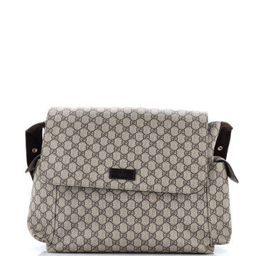 Diaper Bag GG Coated Canvas