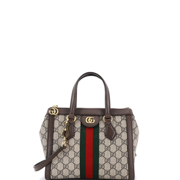 Ophidia Top Handle Tote GG Coated Canvas Small