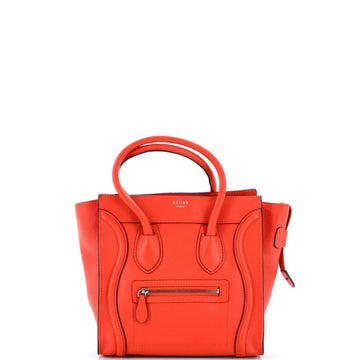 Luggage Bag Grainy Leather Micro