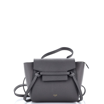 Belt Bag Textured Leather Nano