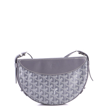 Hirondelle Shoulder Bag Coated Canvas and Leather