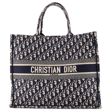 Book Tote Oblique Canvas Large